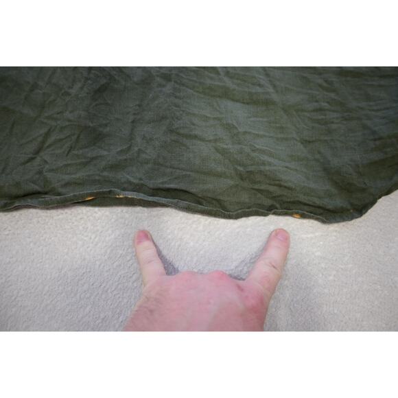 J Crew Slim Fit Dress Shirt Linen Blend Green Short Sleeve Mens Sz 2XL XXL - Picture 10 of 10